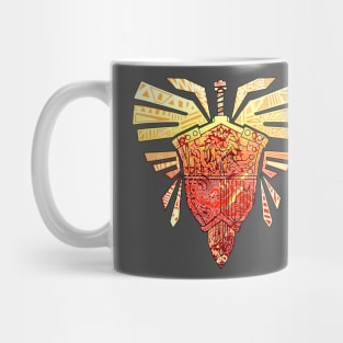 Monster Hunter Sword and Shield (lined) Mug